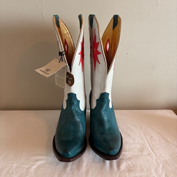 Ariat Womens Turquois Starlight Western Cowboy Boots Snip Toe Sz 8.5 NEW - Picture 2 of 11